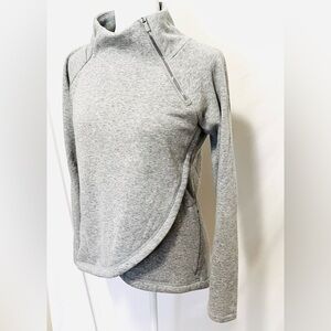 Gray Women's Zip-Up Top